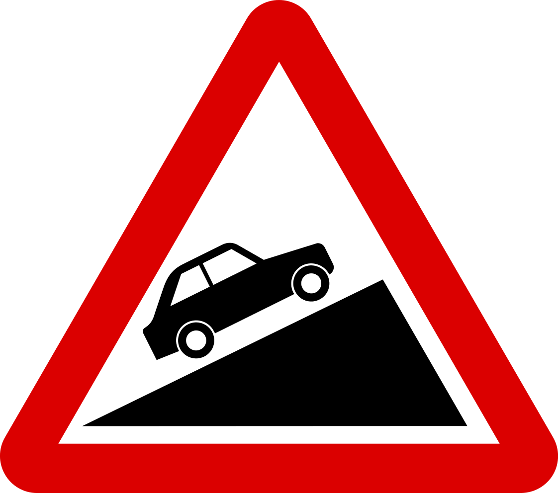 Steep ascent